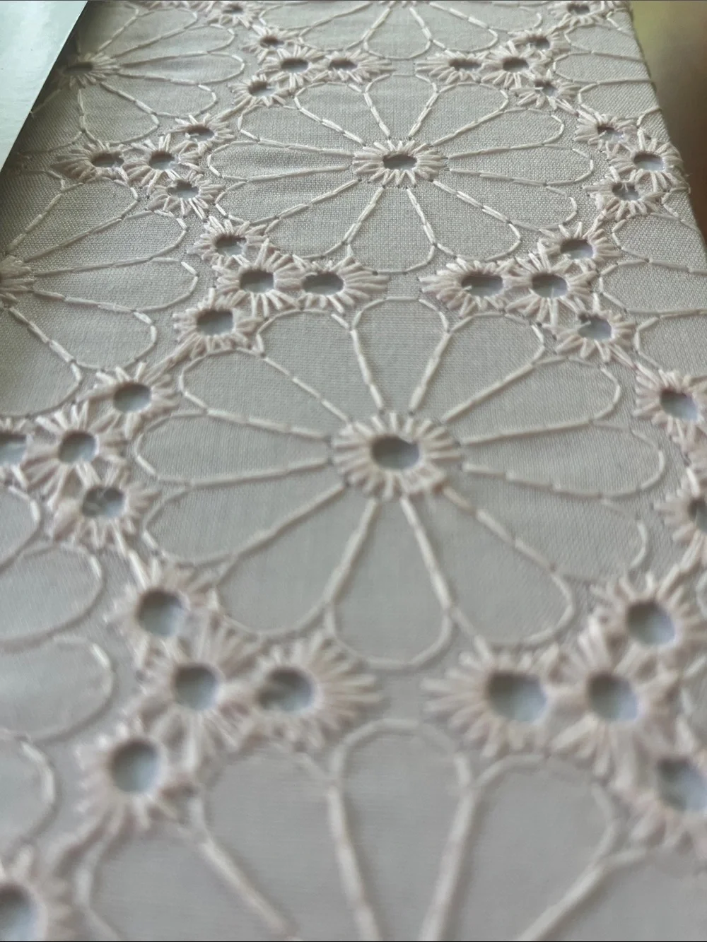 Brightroom 11” x 10.5” fabric decorative storage bin eyelet blush